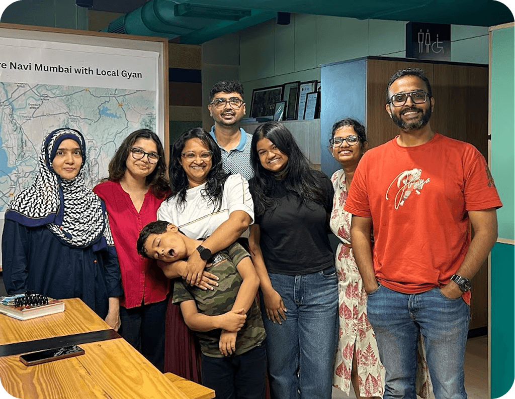 Group of adults and children